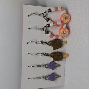 Set of Three Earrings